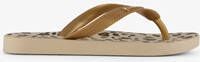 Copacabana vegan kinder slippers met panterprint