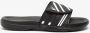 Dutchy dames badslippers met klittenband Zwart - Thumbnail 2