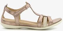 ECCO Flash leren dames sandalen beige goud