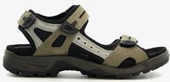 ECCO Off Road leren heren sandalen zwart groen
