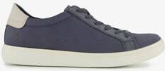 ECCO Soft Classic leren dames veterschoenen blauw