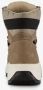 Be Mine leren dames veterboots beige zwart Uitneembare zool - Thumbnail 4