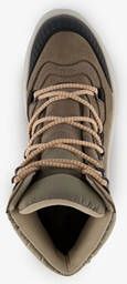 Be Mine leren dames veterboots beige zwart