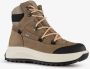 Be Mine leren dames veterboots beige zwart Uitneembare zool - Thumbnail 6