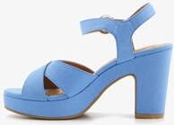 Blue Box blauwe dames sandalen met hak