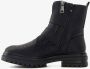 Blue Box dames biker boots met ritsen zwart - Thumbnail 4