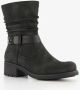 BLUE BOX dames boots met lage hak zwart - Thumbnail 6