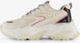 BLUE BOX dames dad sneakers met lak details Wit Uitneembare zool - Thumbnail 6