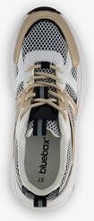 Blue Box dames dad sneakers wit goud