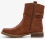 BLUE BOX dames enkellaarsjes cognac bruin - Thumbnail 3