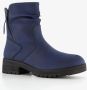 Blue Box dames enkellaarsjes donkerblauw - Thumbnail 5