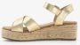 BLUE BOX dames espadrilles goudkleurig - Thumbnail 5