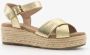 BLUE BOX dames espadrilles goudkleurig - Thumbnail 7