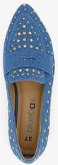 Blue Box dames loafers denim met studs