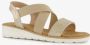 BLUE BOX dames sandalen beige goud - Thumbnail 7