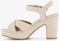 Blue Box dames sandalen met hak beige