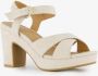 Blue Box dames sandalen met hak beige - Thumbnail 6