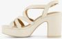 BLUE BOX dames sandalen met hak beige - Thumbnail 4