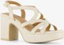 BLUE BOX dames sandalen met hak beige - Thumbnail 6