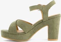 Blue Box dames sandalen met hak groen