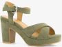 Blue Box dames sandalen met hak groen - Thumbnail 4