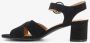 Blue Box dames sandalen met hak zwart - Thumbnail 4