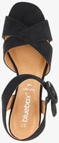 Blue Box dames sandalen met hak zwart