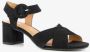 Blue Box dames sandalen met hak zwart - Thumbnail 6