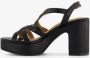 BLUE BOX dames sandalen met hak zwart - Thumbnail 4
