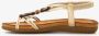 BLUE BOX dames sandalen met kralen goud - Thumbnail 5