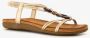 BLUE BOX dames sandalen met kralen goud - Thumbnail 7