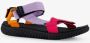 BLUE BOX dames sandalen paars zwart - Thumbnail 7