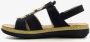BLUE BOX dames sandalen zwart - Thumbnail 4
