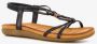 Blue Box dames sandalen zwart - Thumbnail 7
