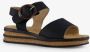 BLUE BOX dames sandalen zwart bruin - Thumbnail 7