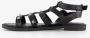 Blue Box dames sandalen zwart met studs - Thumbnail 5
