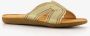 Blue Box dames slippers met glitter goud - Thumbnail 7