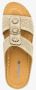 BLUE BOX dames slippers met perforaties beige - Thumbnail 7
