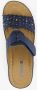 BLUE BOX dames slippers met perforaties blauw - Thumbnail 6