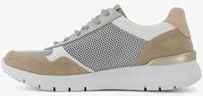 Blue Box dames sneakers beige zilver