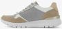 BLUE BOX dames sneakers beige zilver Uitneembare zool - Thumbnail 2