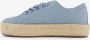 BLUE BOX dames sneakers met jute zool blauw - Thumbnail 5