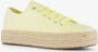 Blue Box dames sneakers met jute zool geel - Thumbnail 7