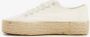 Blue Box dames sneakers met jute zool wit - Thumbnail 3
