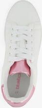Blue Box dames sneakers wit met metallic roze
