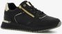 BLUE BOX dames sneakers zwart metallic goud Uitneembare zool - Thumbnail 6