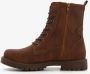 Blue Box dames veterboots cognac bruin - Thumbnail 2