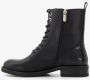 BLUE BOX dames veterboots croco print zwart - Thumbnail 3