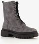 Blue Box dames veterboots grijs - Thumbnail 6