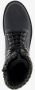 BLUE BOX dames veterboots zwart met gebreid detail - Thumbnail 4
